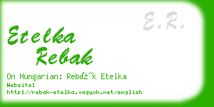 etelka rebak business card